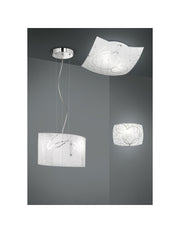 Sparelli Sparelli 2xe27 Glas mit dekorativem Bericht 40x40 cm Trio -Beleuchtung