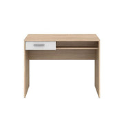 Schreibtisch mit weißer Eiche Nepo -Schublade 100 cm. Effez