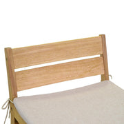 Holzhocker mit Gartenkissen 44 x 53 x H 64-85 cm