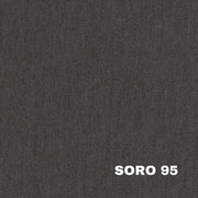 SORO 95 215 cm Grey Country Sofa 3 Sitzer.