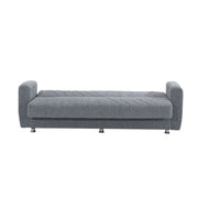 3 -Seter -Sofa Bett in grauem Stoff mit Behälter 214x80xh.83 cm