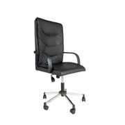 Richtungssessel Makam Black Office und Effez Chrome Base